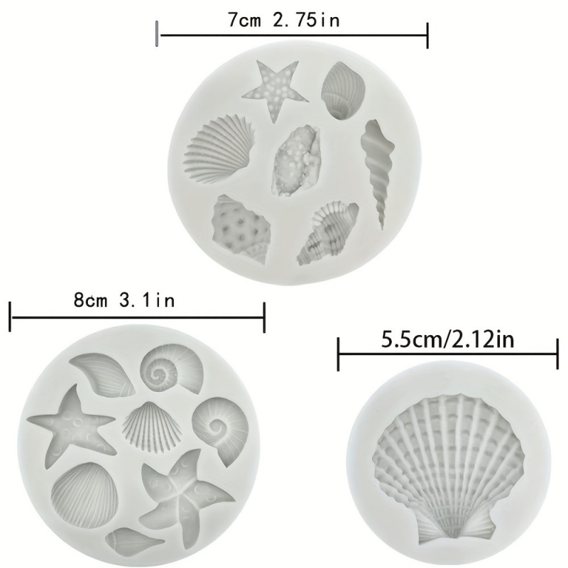 3 ชิ้น/เซ็ต ชุดแม่พิมพ์เปลือกห - Candle Making Kit บทวิจารณ์และราคา