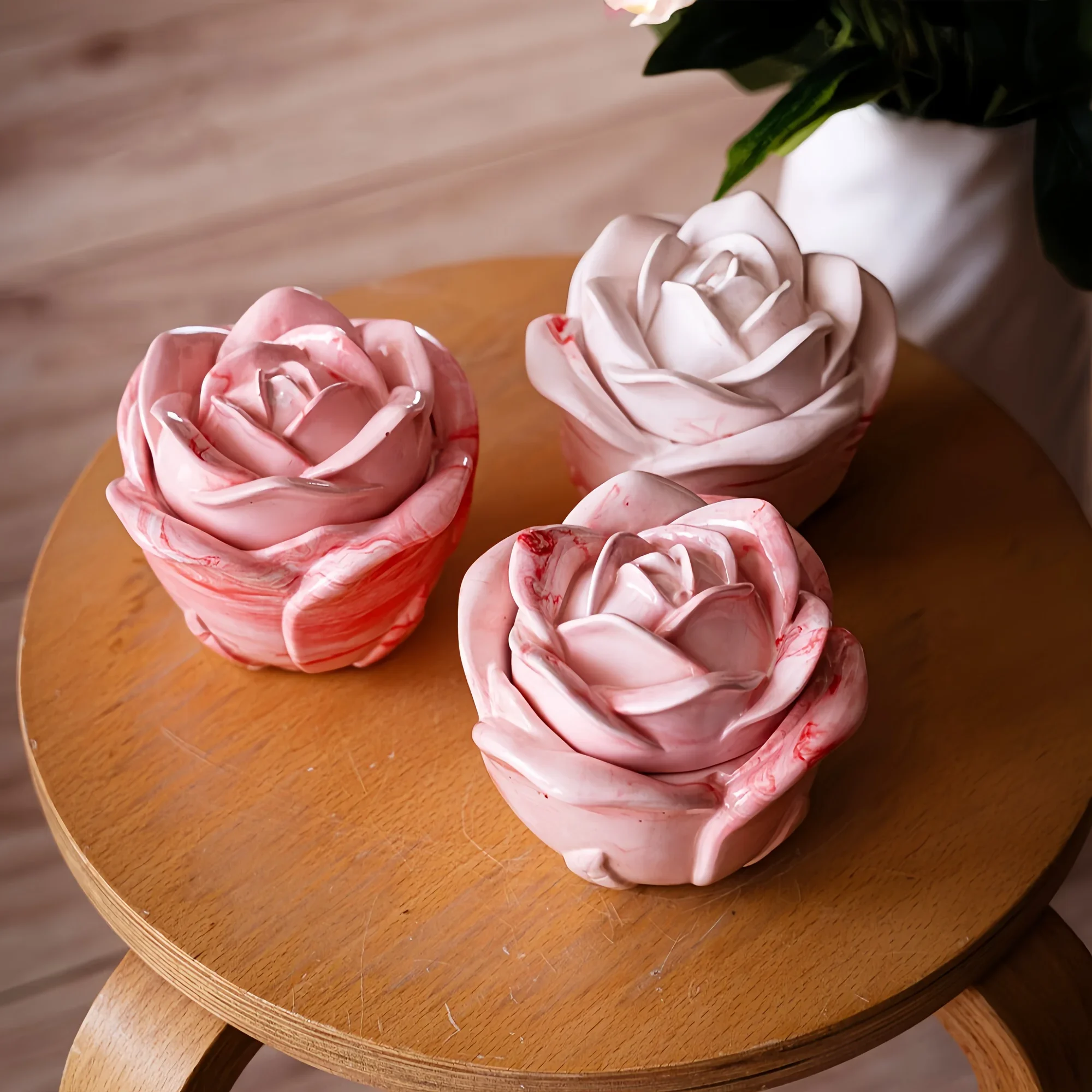 ชุดแม่พิมพ์ซิลิโคนรูปดอกกุหลาบ - Candle Molds บทวิจารณ์และราคา