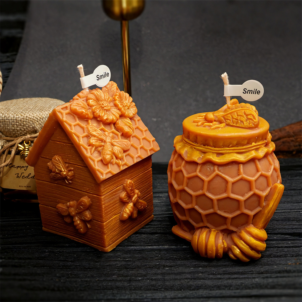 แม่พิมพ์เทียนรูปทรงรังผึ้ง แม่ - Candle Containers บทวิจารณ์และราคา