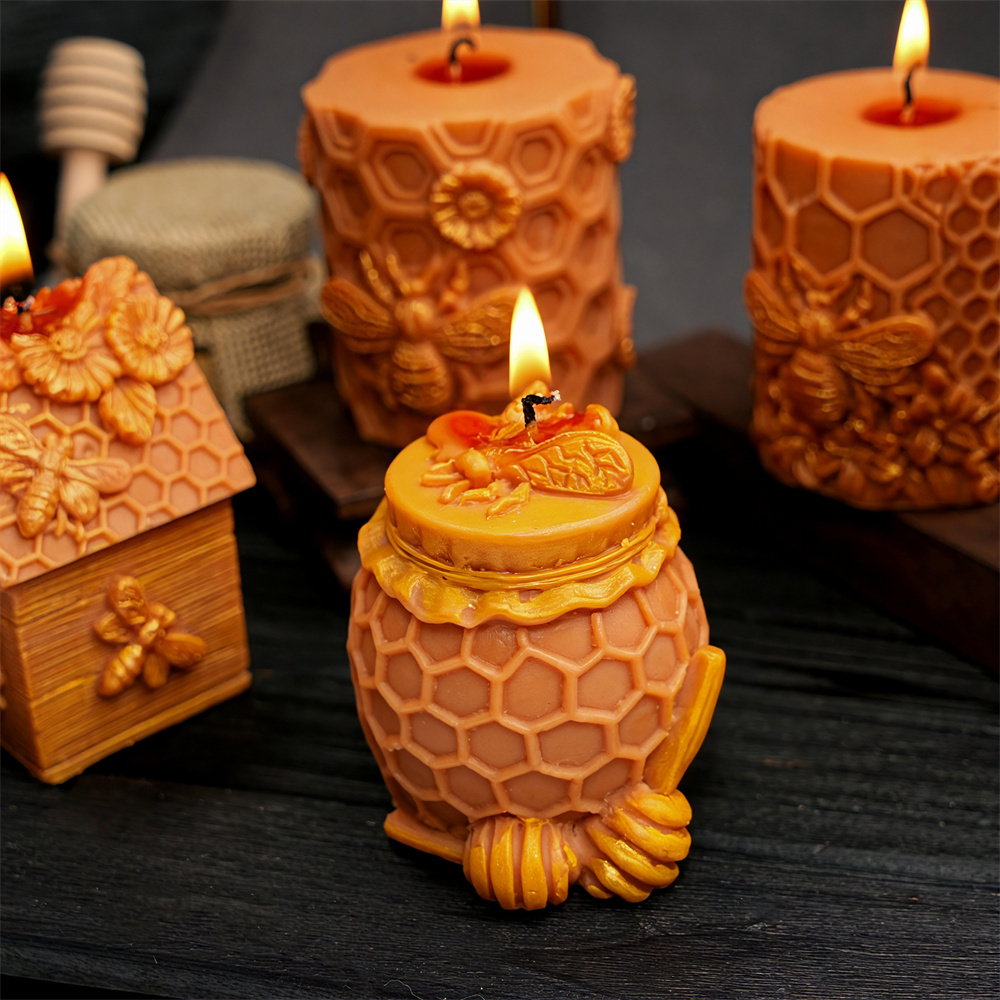 แม่พิมพ์เทียนรูปทรงรังผึ้ง แม่ - Candle Containers บทวิจารณ์และราคา