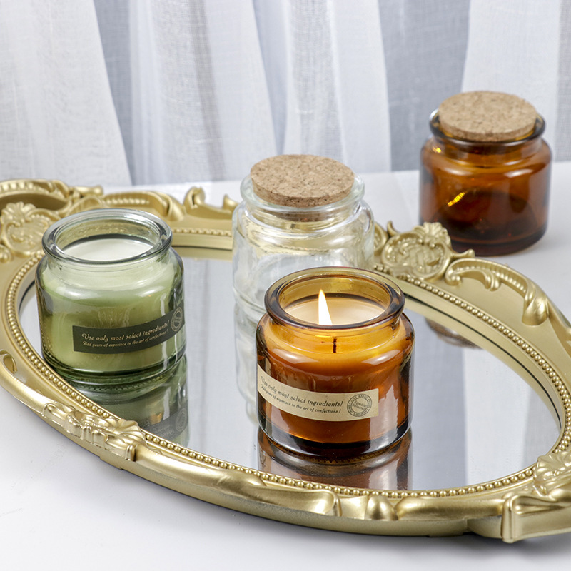 แก้วเทียนหอมทำมือสีน้ำตาลสไตล์ - Candle Containers บทวิจารณ์และราคา