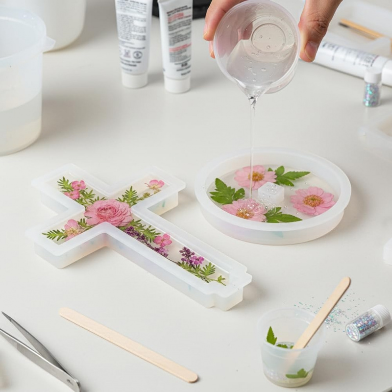 แม่พิมพ์ซิลิโคนสองชิ้นพร้อมฐาน - Candle Containers บทวิจารณ์และราคา